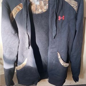 Womens zip under armour jacket size medium